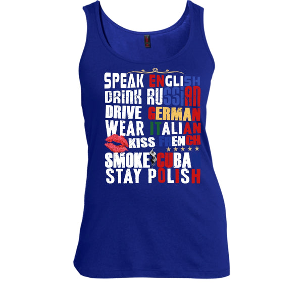 Speak English T Shirt, Drink Russian T Shirt, Cool T Shirt