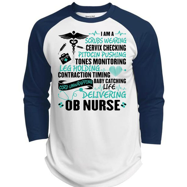 Life Delivering Ob Nurse T Shirt, I Love Nurse T Shirt, Awesome T-Shirts  (Polyester Game Baseball Jersey)