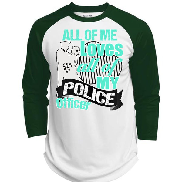 My Police Officer T Shirt, I Love Police T Shirt, Awesome T-Shirts  (Polyester Game Baseball Jersey)