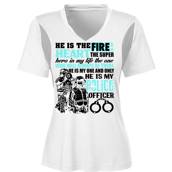 He Is My Police Officer T Shirt, I Love Police T Shirt, Awesome T-Shirts