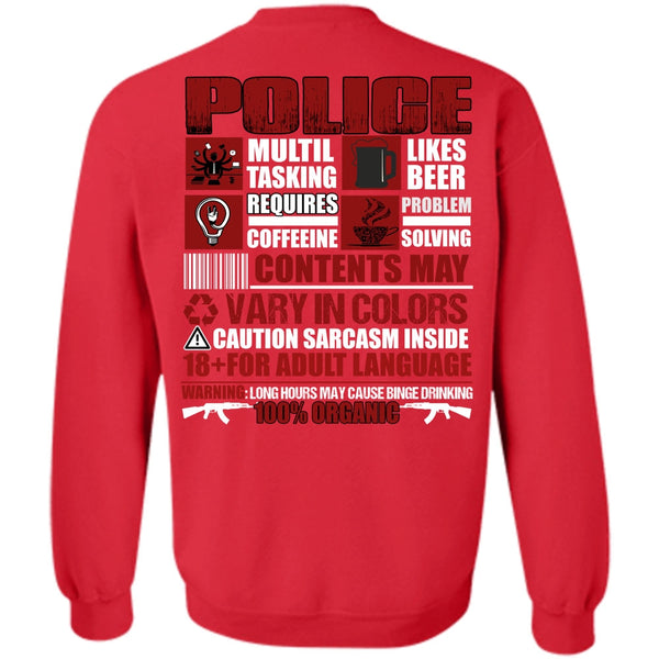 Likes Beer T Shirt, I Love Police Sweatshirt