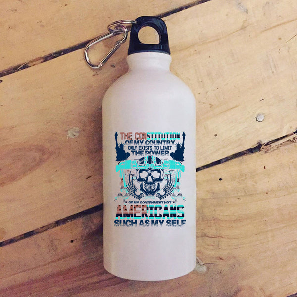 The Constitution Of My Country 20 oz Stainless Steel Bottle,Awesome American Outdoor Sports Water Bottle