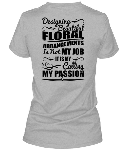 Designing Beautiful Floral T Shirt, I Love Designing T Shirt