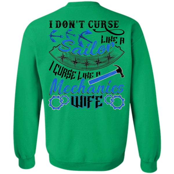 I Love Wife T Shirt, I Don't Curse Like A Sailor Sweatshirt