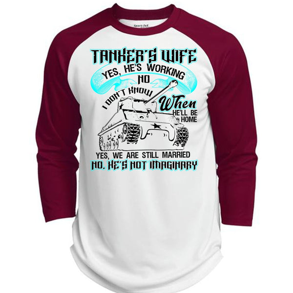 Tanker's Wife T Shirt, I Love Wife T Shirt, Awesome T-Shirts  (Polyester Game Baseball Jersey)
