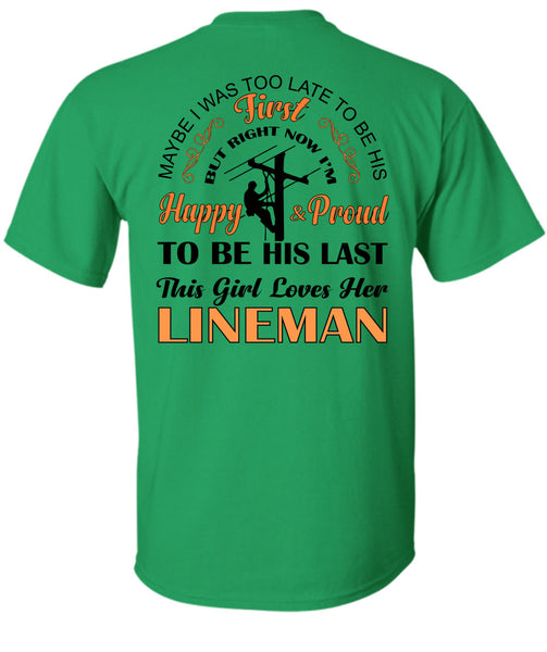 This Girl Loves Her Lineman T Shirt, My Job T Shirt
