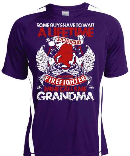 Meet Their Favorite Firefighter T Shirt, Calls Me Grandma T Shirt, Cool Shirt