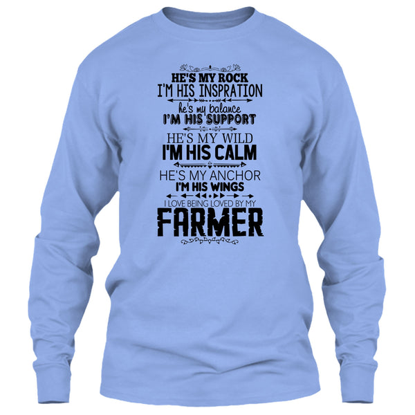He Is My Rock T Shirt, Coolest Farmer T Shirt