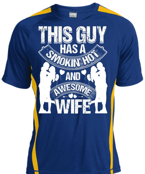 Smoking Hot And Awesome Wife T Shirt, My Family WarmBeing A Husband T Shirt, Cool Shirt