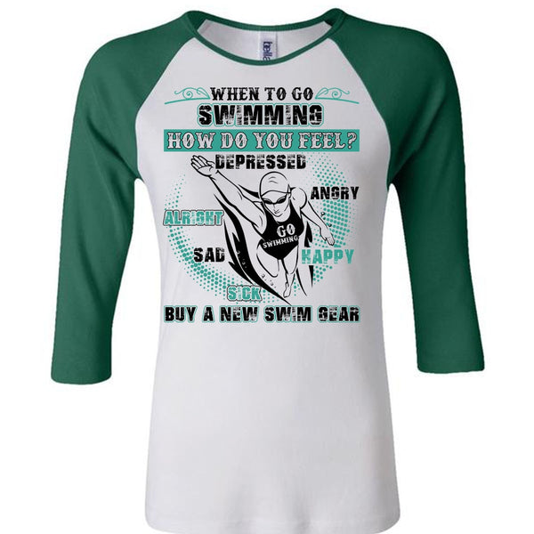 When To Go Swimming T Shirt, I Love Swimming T Shirt, Awesome T-Shirts
