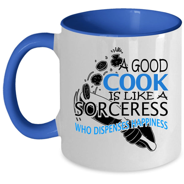 I Love Cooking Coffee Mug, A Good Cook Is Like A Sorceress Accent Mug