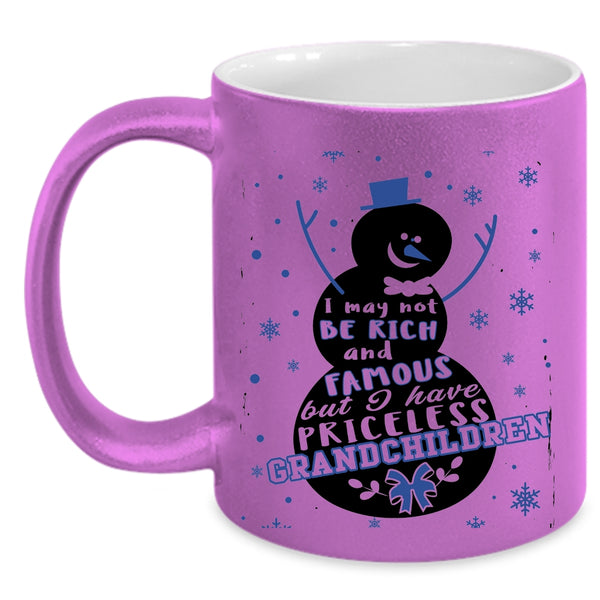 Christmas Gift For Grandparent Coffee Mug, I Have Priceless Grandchildren Accent Mug