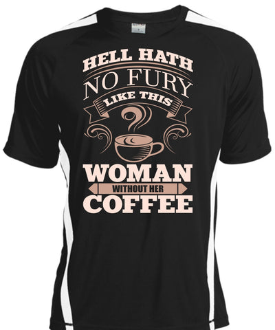 A black t-shirt with the shopify logo