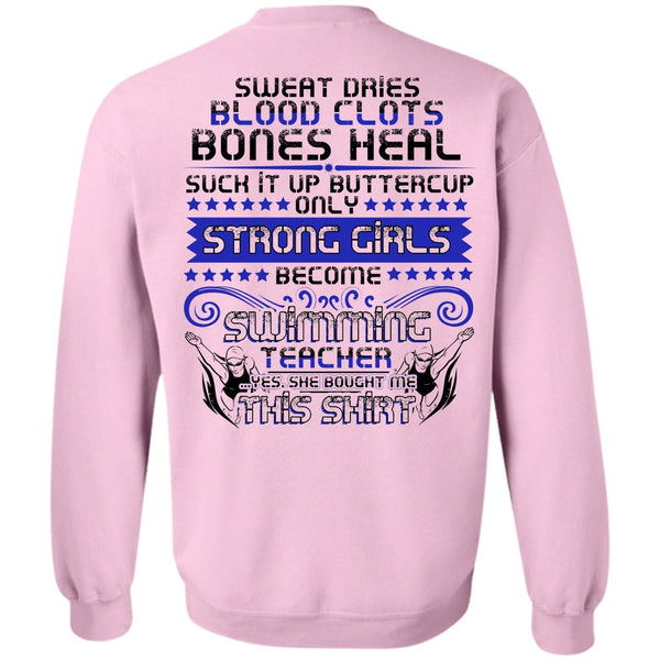 I Love Swimming T Shirt, Become Swimming Teacher Sweatshirt