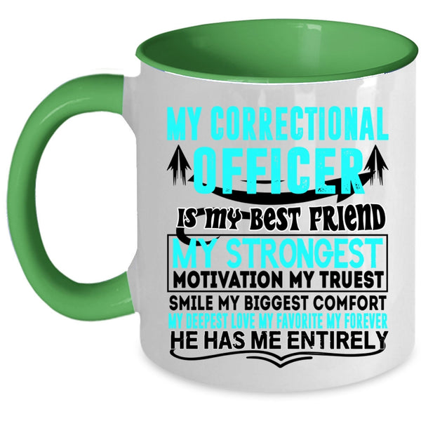 My Husband Coffee Mug, My Correctional Officer Accent Mug