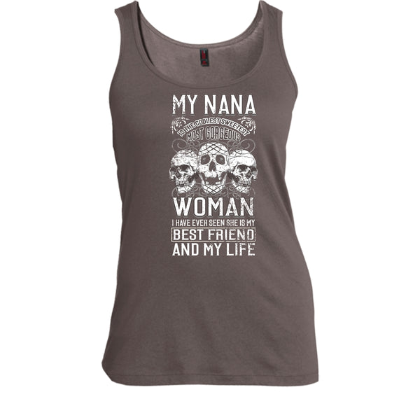 My Nana Is The Coolest Woman T Shirt, Awesome Nanny T Shirt, Cool T Shirt
