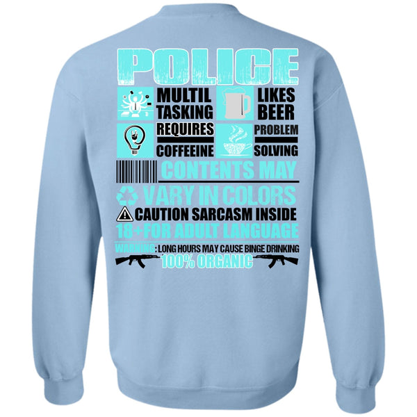 I Love Police T Shirt, Police Multitasking Sweatshirt
