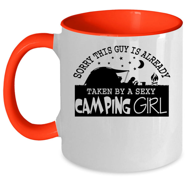 Married Coffee Mug, This Guy Is Already Taken By A Camping Girl Accent Mug