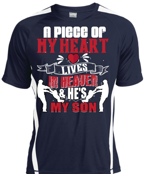 My Heart Lives In Heaven T Shirt, He's My son T Shirt, Cool Shirt