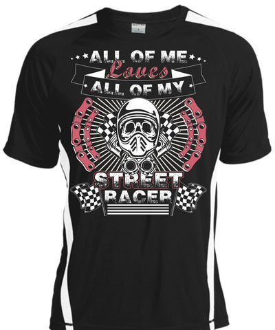 A black t-shirt with the shopify logo
