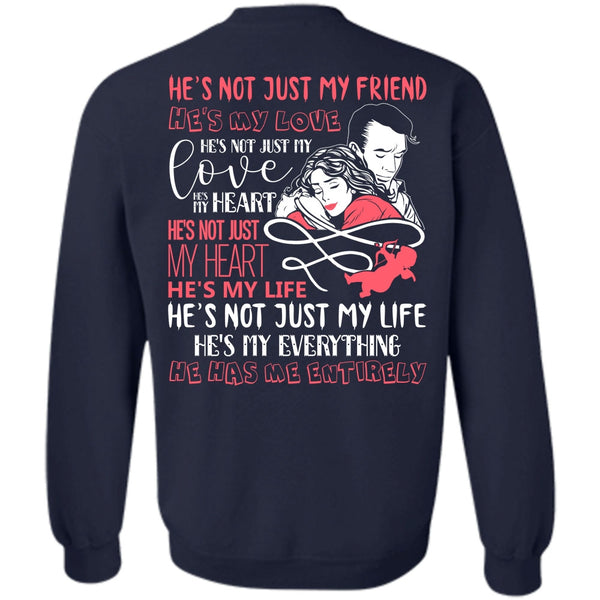 He's My Love T Shirt, I Love Wife Sweatshirt