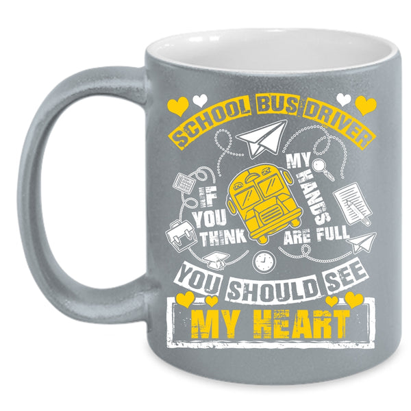 School Bus Driver Coffee Mug, Cute Gift For Bus Driver Coffee Cup