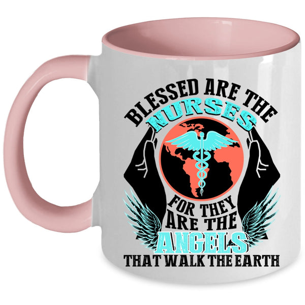 They Are The Angels Coffee Mug, Blessed Are The Nurses Accent Mug