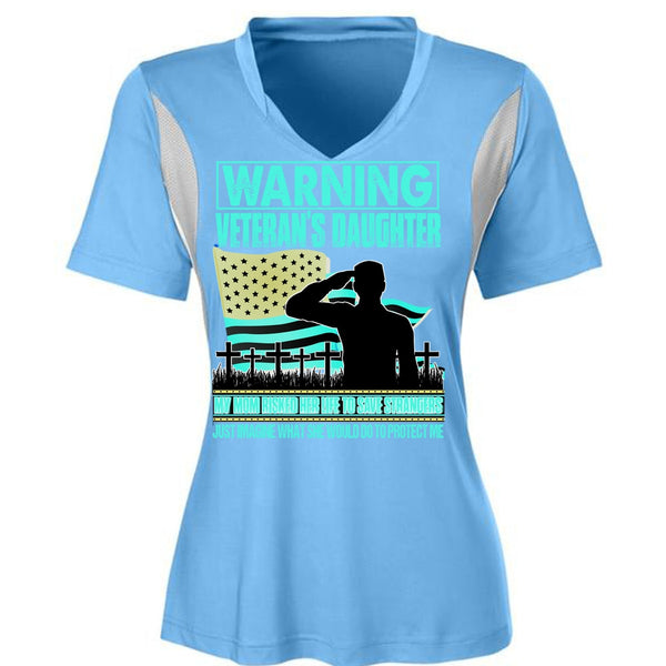 Warning Veteran's Daughter T Shirt, I Love Veteran T Shirt, Awesome T-Shirts