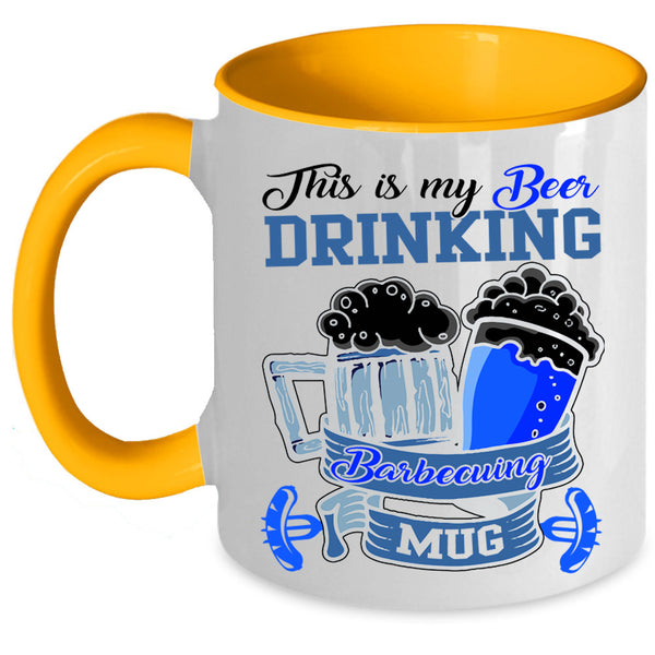 Outdoor Coffee Mug, This Is My Beer Drinking Barbecuing Accent Mug