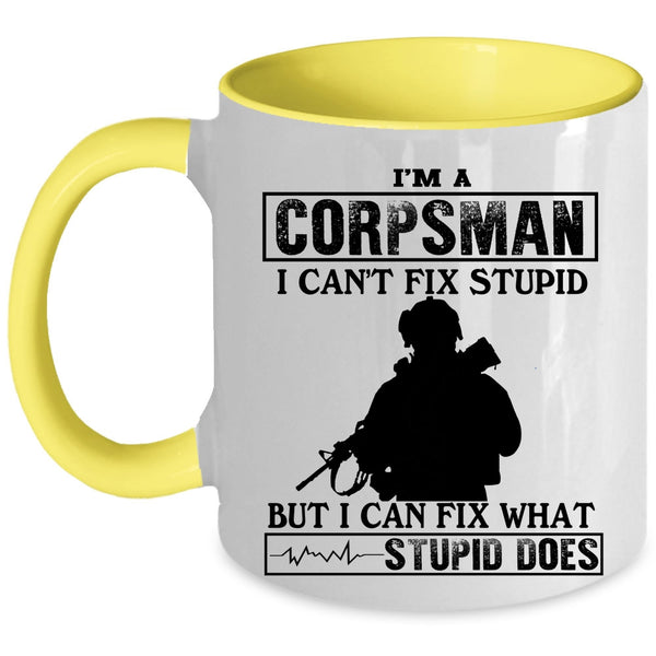 Cool Gift For Corpsman Coffee Mug, I'm A Corpsman Accent Mug