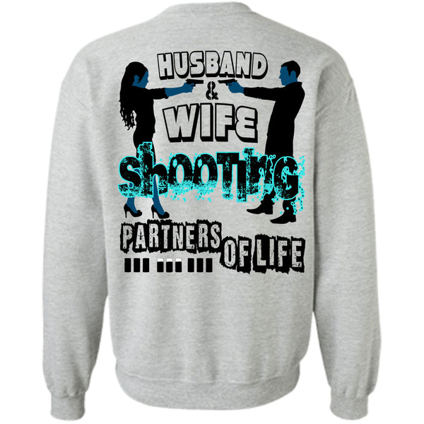 Being A Husband T Shirt, Husband And Wife Shooting Partners For Life Sweatshirt