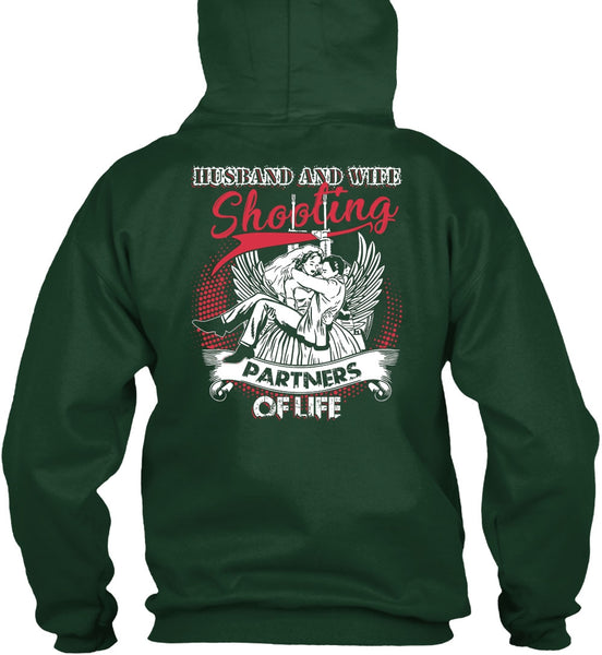 Husband And Wife Shooting Partners Of Life T Shirt, Being A Husband T Shirt