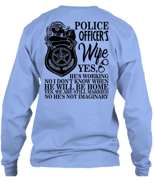 Police Officer's Wife T Shirt, I Love Police T Shirt