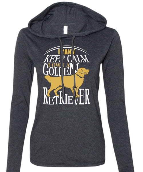 I Own A Golden Retriever T Shirt, My Pets T Shirt (Anvil Ladies Ringspun Hooded)