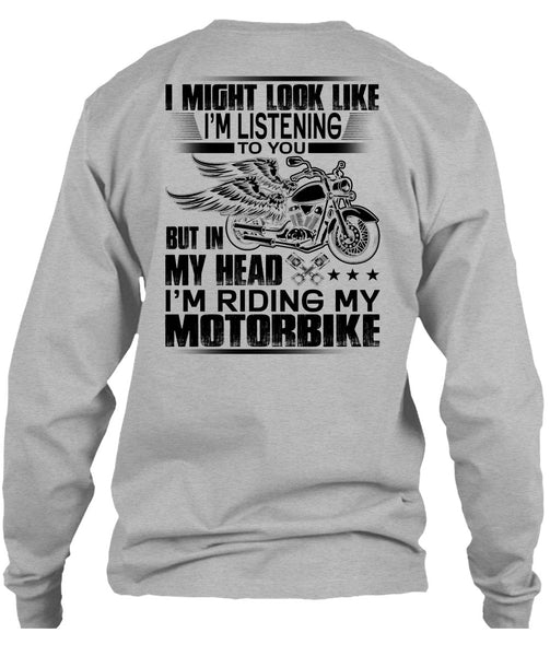 I'm Riding My Motorbike T Shirt, I Love Biker T Shirt