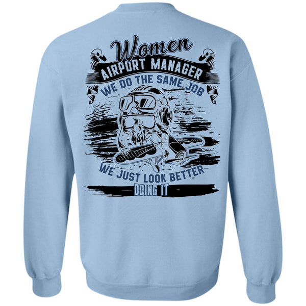 I Love Manager T Shirt, Women Aiport Manager Sweatshirt
