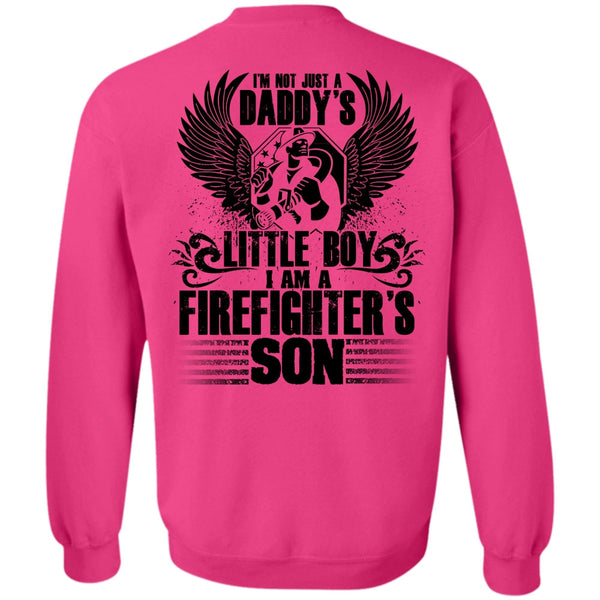 I Love Firefighter T Shirt, Daddy's Little Boy Sweatshirt