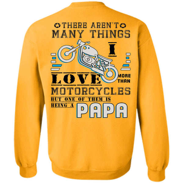 Being A Father T Shirt, I Love More Than Motorcycles Sweatshirt