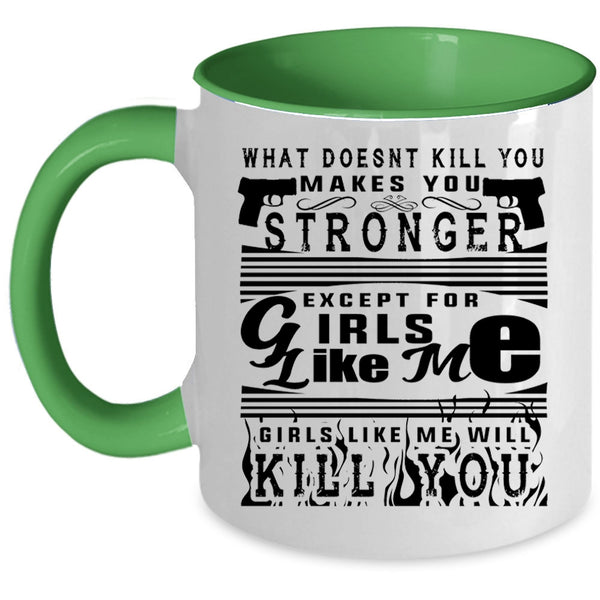 Awesome Gift For My Wife Coffee Mug, Strong Girls Accent Mug