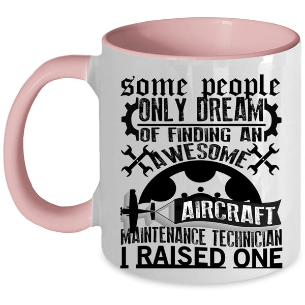 Cool Job Title Coffee Mug, Aircraft Maintenance Technician Accent Mug
