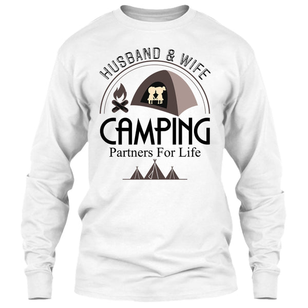 Husband & Wife T Shirt, Coolest Camping Couple T Shirt