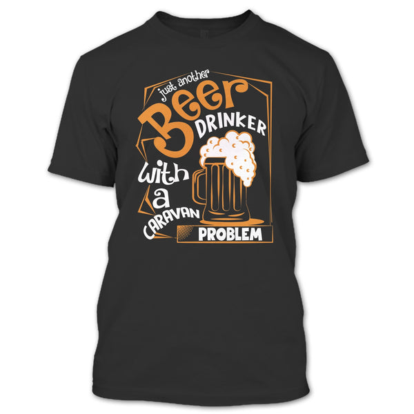 A black t-shirt with the shopify logo