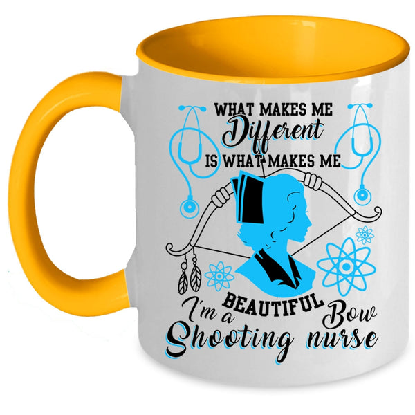 Awesome Nurses Coffee Mug, I'm A Bow Shooting Nurse Accent Mug