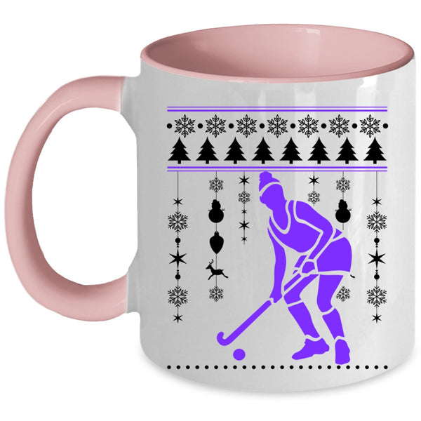 Merry Little Christmas Coffee Mug, I Love Hockey Accent Mug
