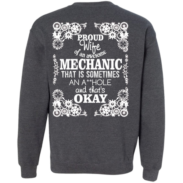 Being A Mechanic T Shirt, I Love My Husband Sweatshirt