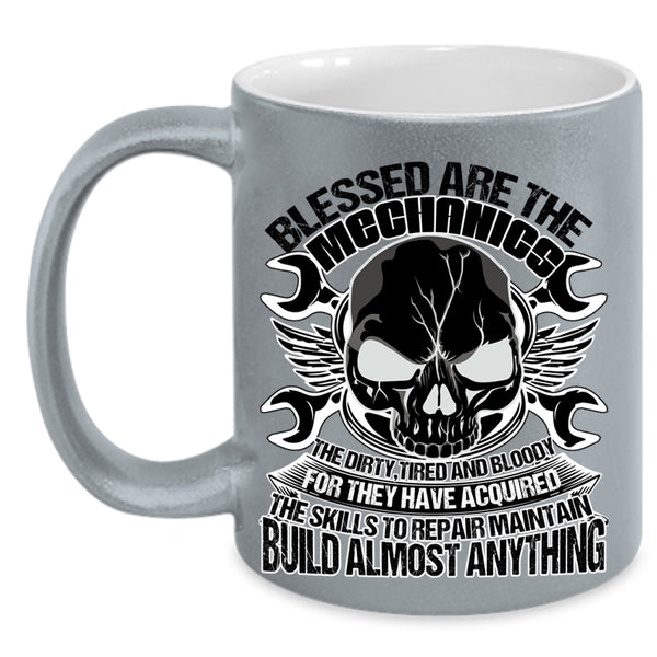 Best Gift For My Husband Coffee Mug, Blessed Are The Mechanics Accent Mug