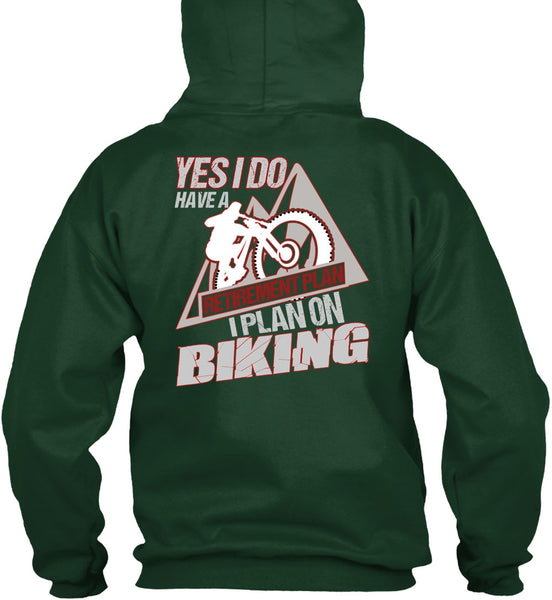 I Plan On Biking T Shirt, Retirement Plan T Shirt