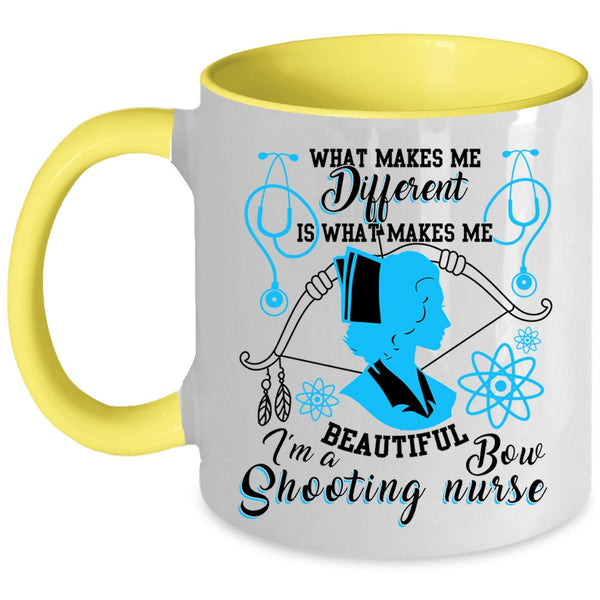 Awesome Nurses Coffee Mug, I'm A Bow Shooting Nurse Accent Mug