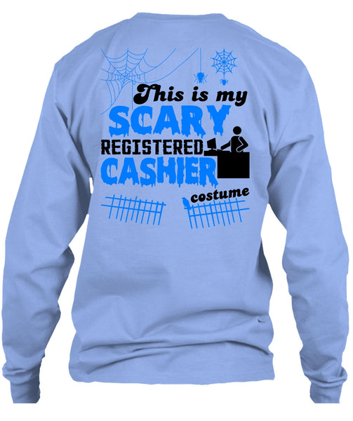 This Is My Scary Registered Cashier Costume T Shirt, Wait For Halloween T Shirt