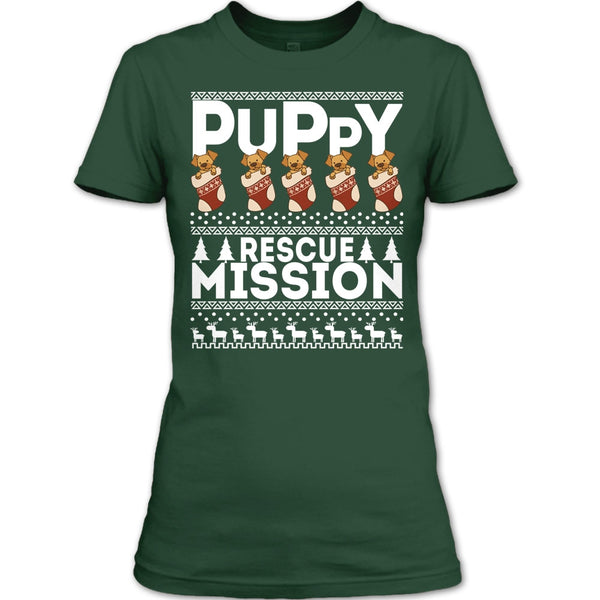 Puppy Rescue Mission T Shirt, Coolest Dog Lover T Shirt